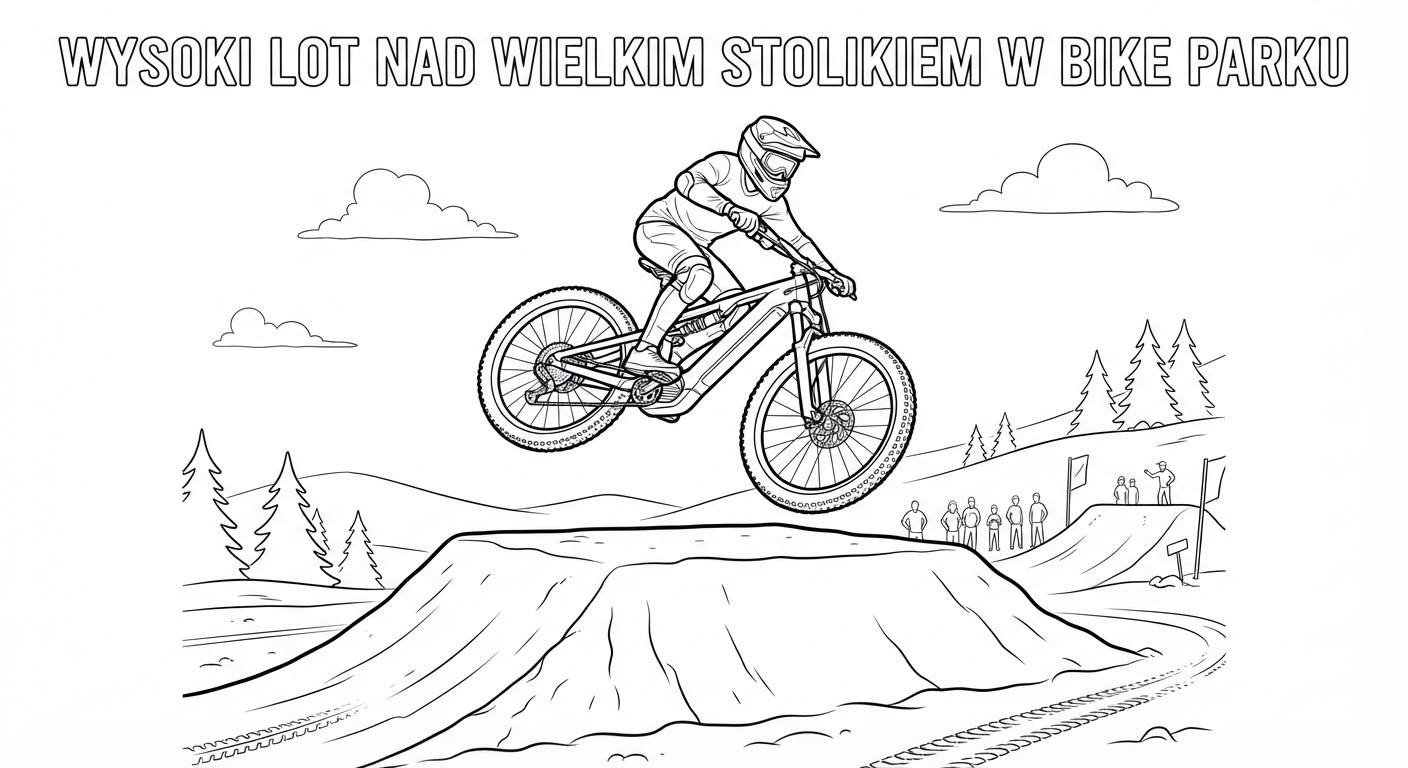 Wysoki Lot nad Wielkim Stolikiem w Bike Parku