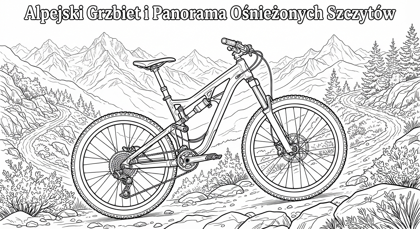 Alpejski Grzbiet i Panorama Ośnieżonych Szczytów