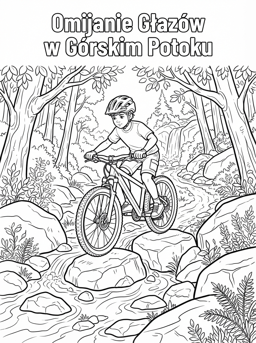 Omijanie Głazów w Górskim Potoku