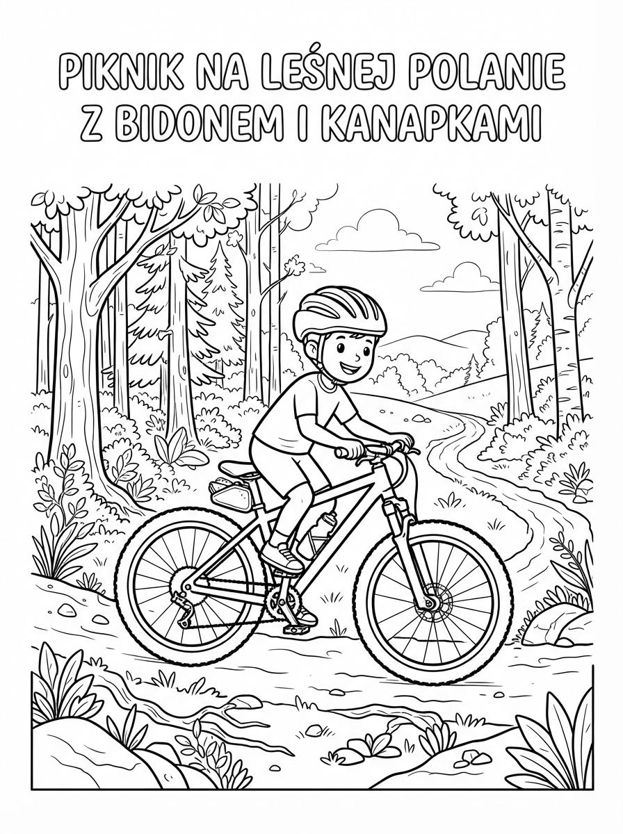 Piknik na Leśnej Polanie z Bidonem i Kanapkami