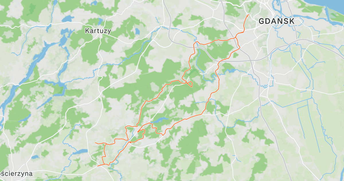 Zdjęcie nr 1 z trasy rowerowej Z Gdańska na Kaszuby Gravelem i z powrotem 108 km, 204 m n.p.m., km 54.3. Nakręcone Rowerem, data: 20.08.2023, 14:30.
